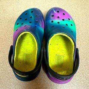 Kid’s Fleece Lined Tie dyed Crocs